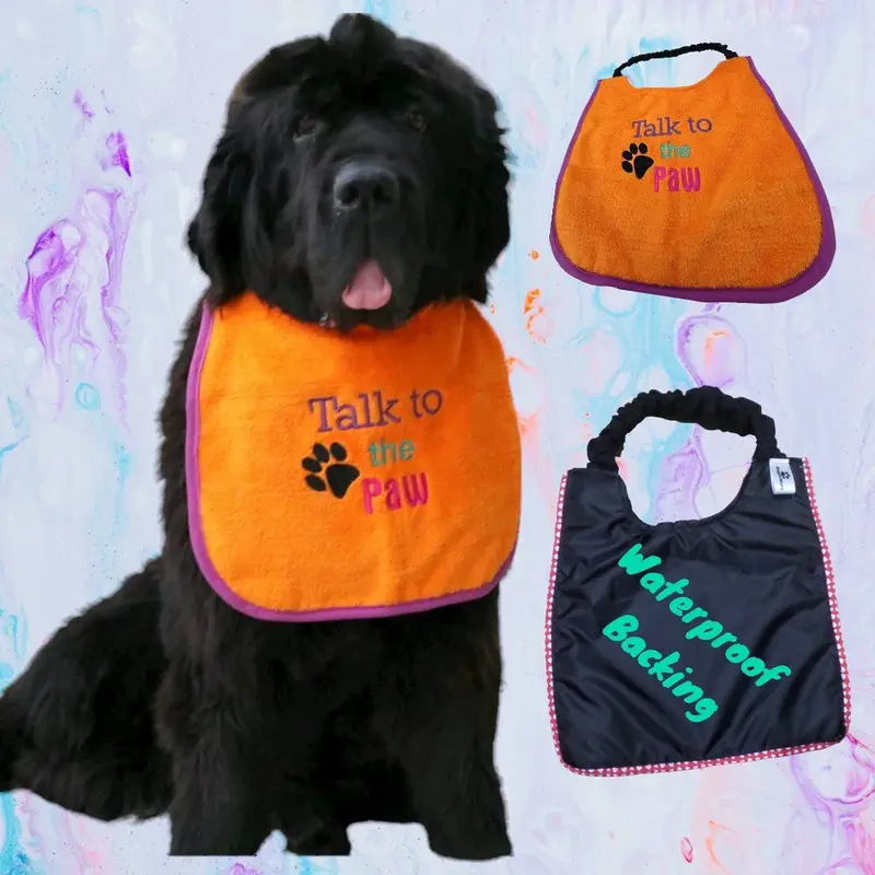 Talk to the paw dog bib, photo 4