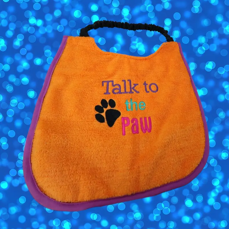 Talk to the paw dog bib, photo 2