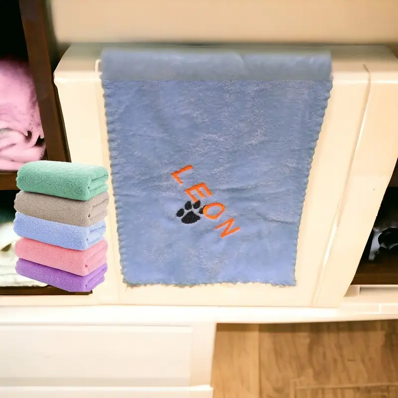 Personalised microfibre hand/face/pet towel, photo 2