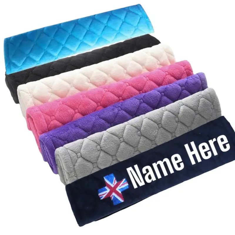 Union Flag personalised car seat belt covers (Pair) -washable & stylish: uk flag