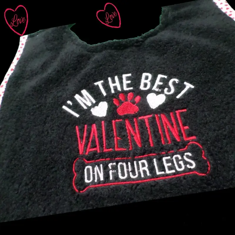 I’m the best Valentine dog bib, photo 8
