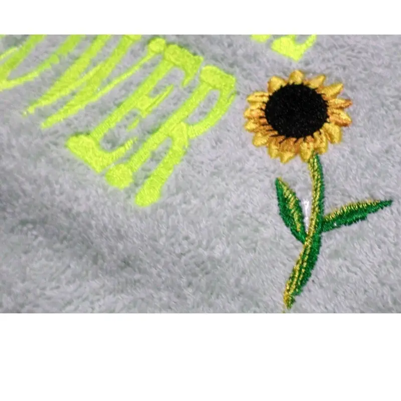 Delicate flower with sunflower design dog bib: vvcvc