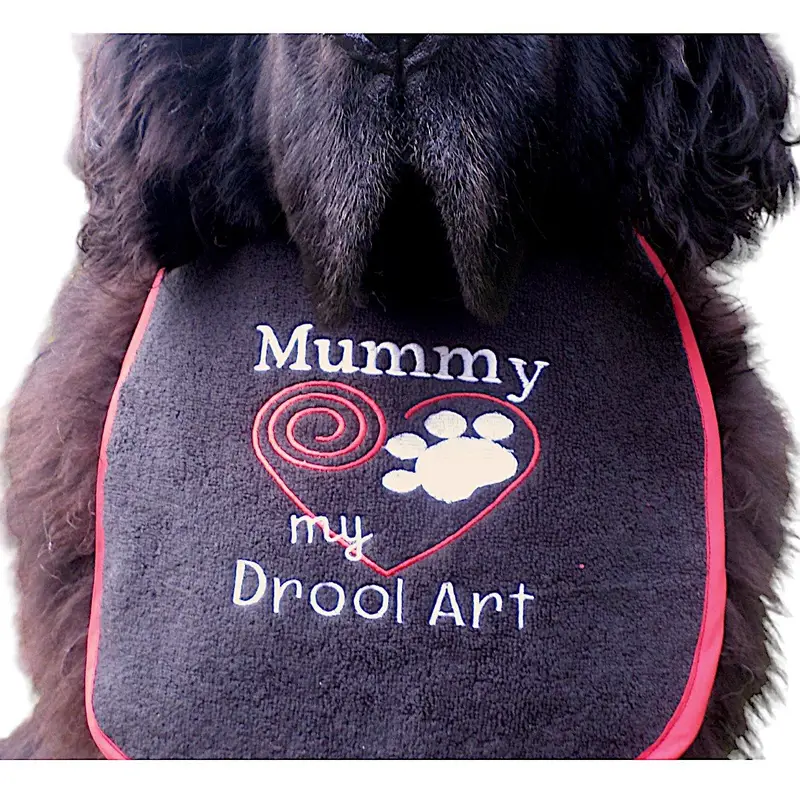 Mummy love my drool art dog bib, photo 11