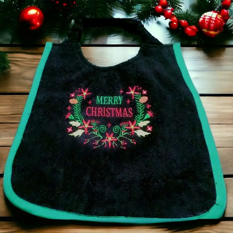 Holiday Christmas Wreath dog bib, photo 4