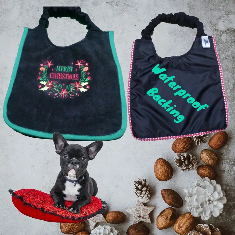 Holiday Christmas Wreath dog bib, photo 5