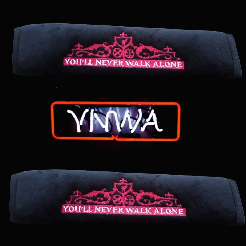 Football Fan Car Seat Belt Covers (Pair): ynwa