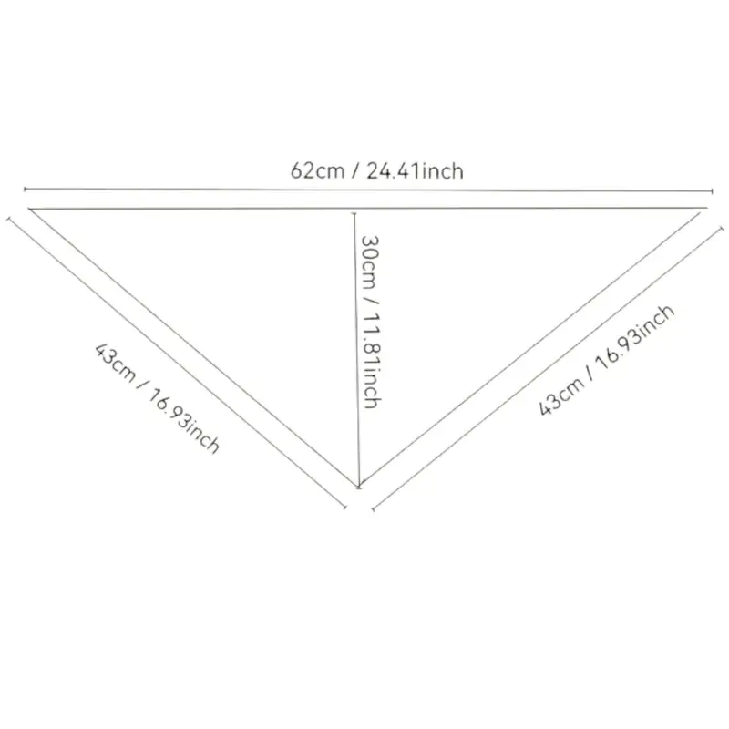 Bandana for dogs embroidered with name: bandana size