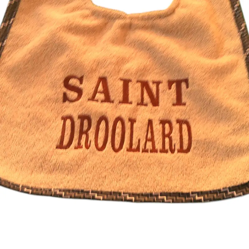 Personalised Dog Bib for Drooling Dogs: saint droolard