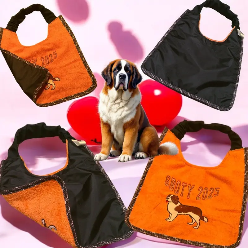 Saint Bernard of the year dog slobber bib: sboty