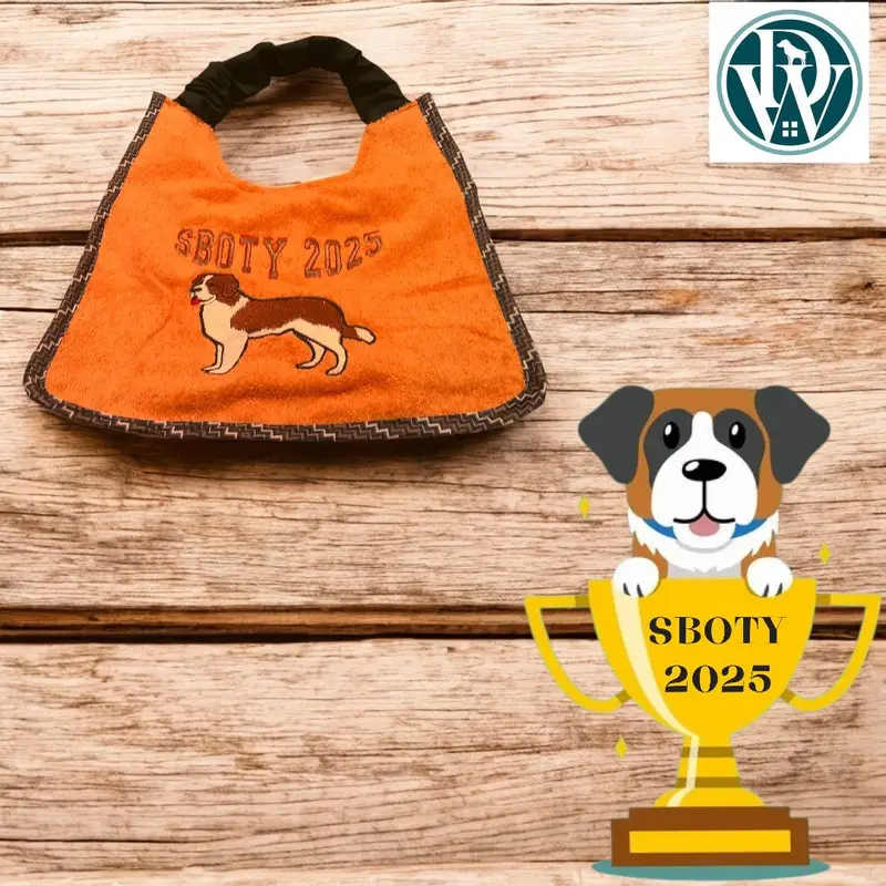 Saint Bernard of the year dog slobber bib: sboty