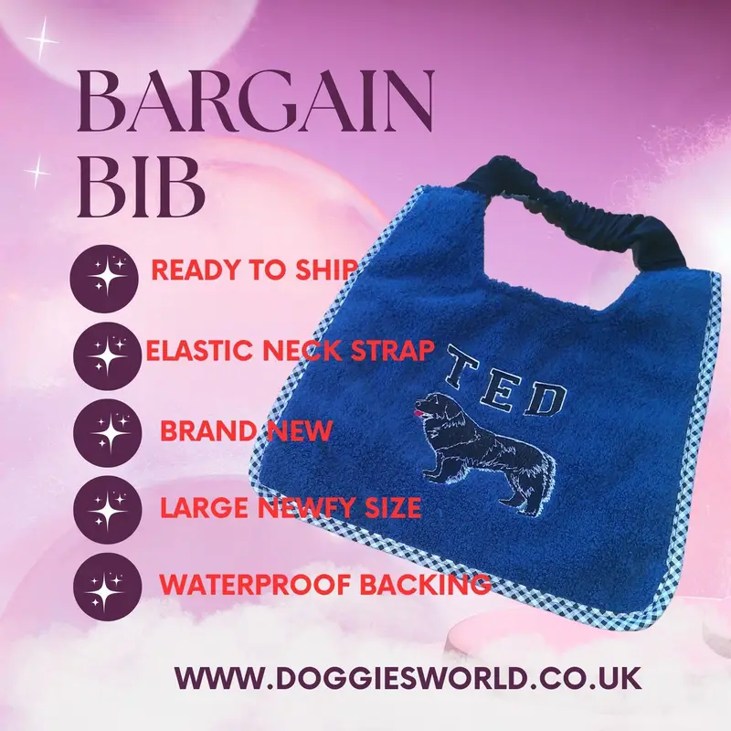 Bargain newfoundland dog bib