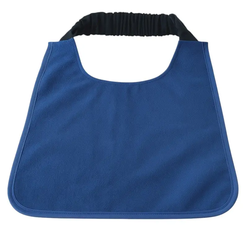 Plush  Microfibre Dog Bib: microfiber blue bib