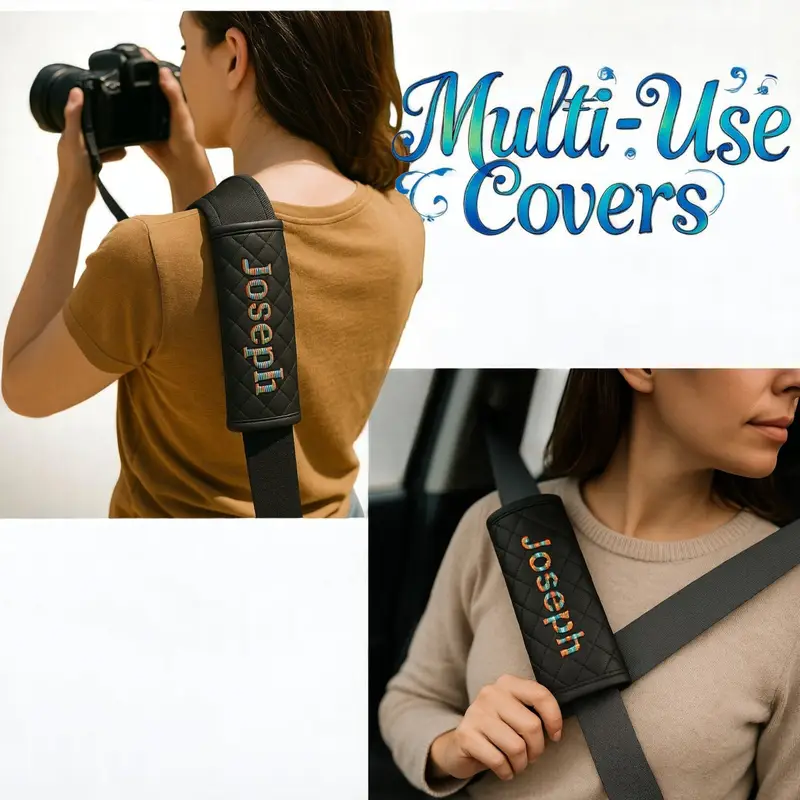 Personalised Seatbelt Covers: seatbelts name