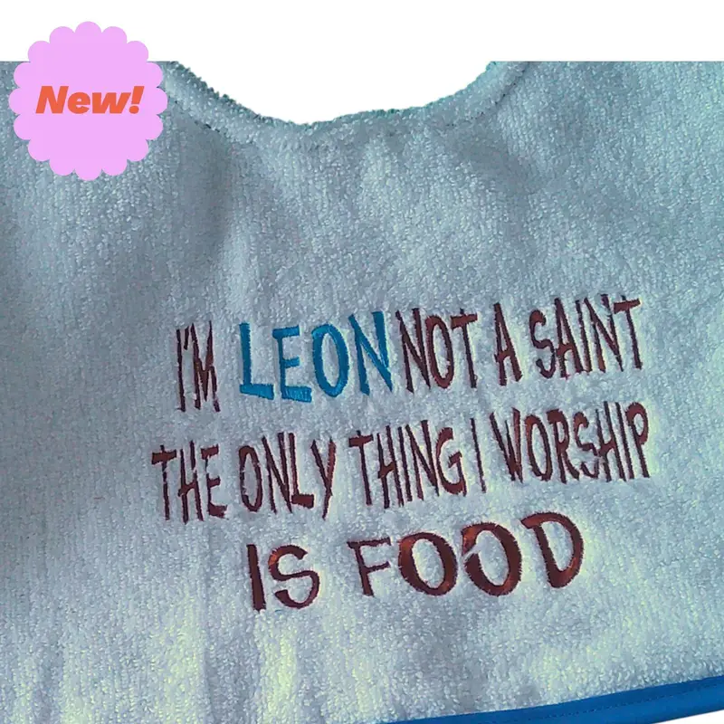 Personalised Dog Bib: not saint