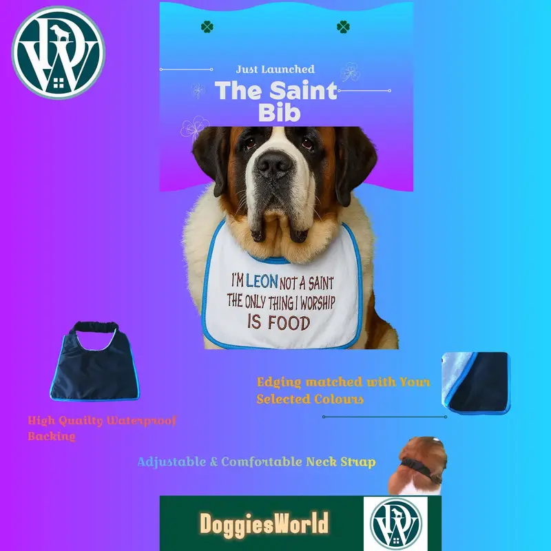 Personalised Dog Bib: not saint