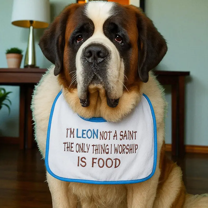 Saint bernard dog bib