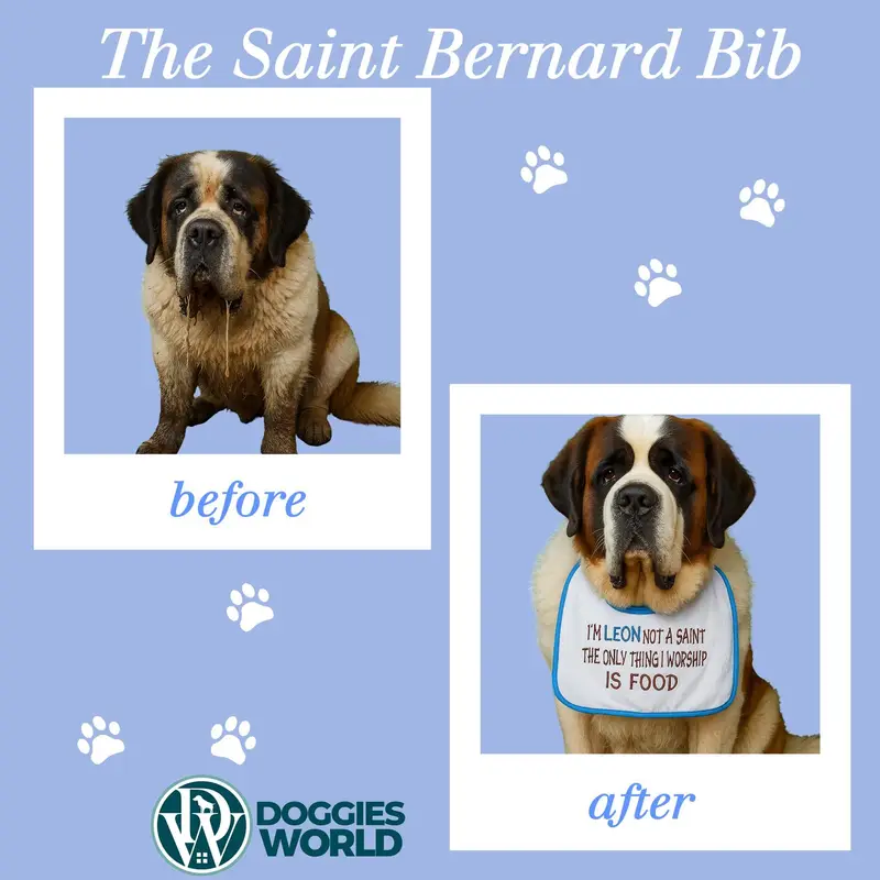 Personalised Dog Bib: not saint