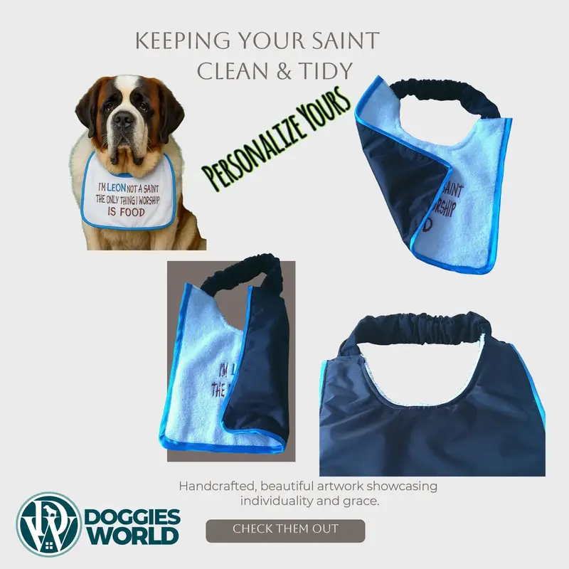 Personalised Dog Bib: not saint