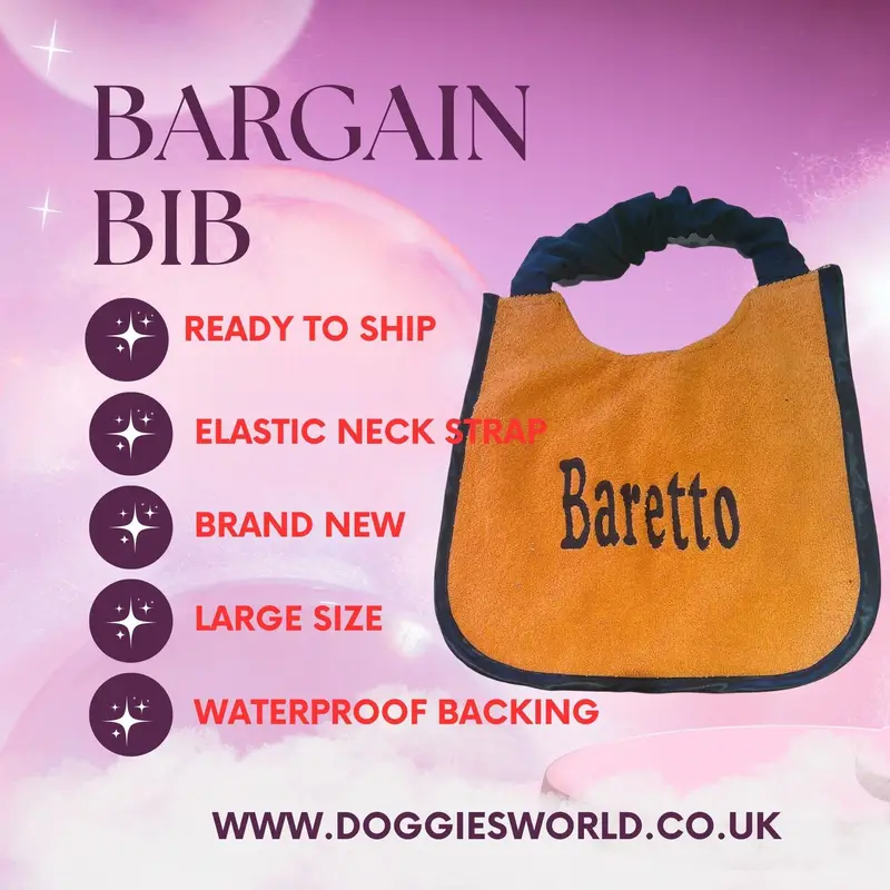 Exclusive Ready-Made Large Dog Bib: bargains