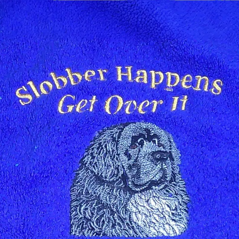Luxury Newfoundland Dog Bib: slobber happens