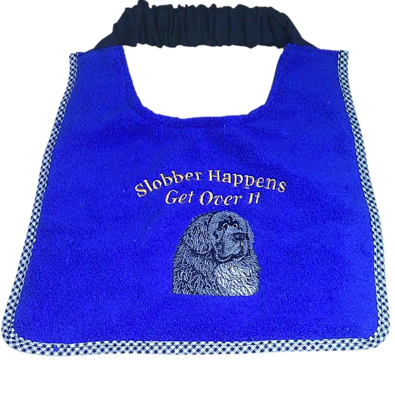 Luxury Newfoundland Dog Bib: slobber happens