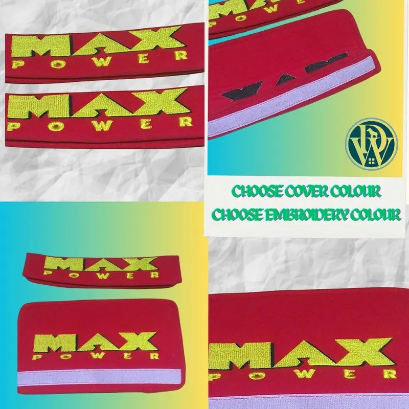 MAX POWER Embroidered Seatbelt Covers, photo 4