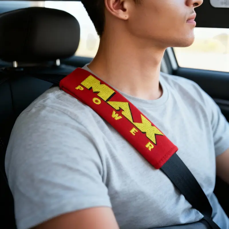 MAX POWER Embroidered Seatbelt Covers, photo 6