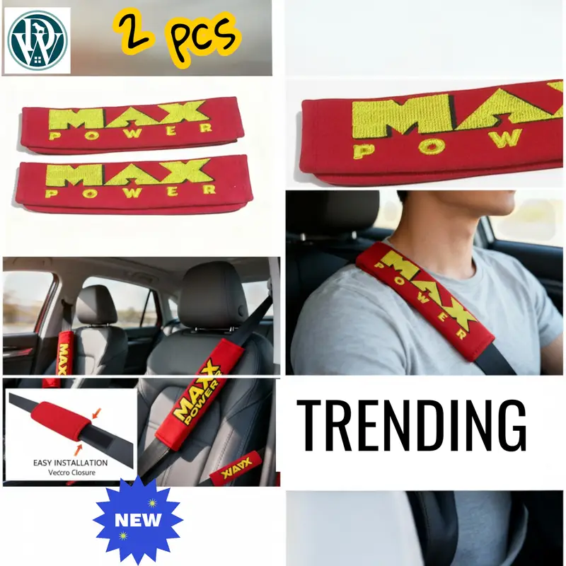 MAX POWER Embroidered Seatbelt Covers, photo 7
