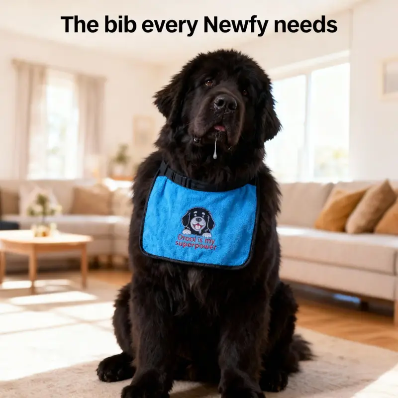 Funny Dog Bib: drool superpower