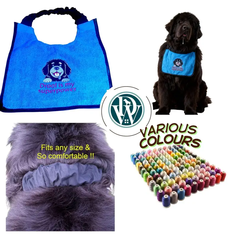 Funny Dog Bib: drool superpower