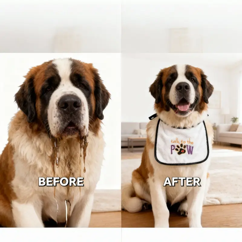 Personalised Dog Bib: talk to the paw