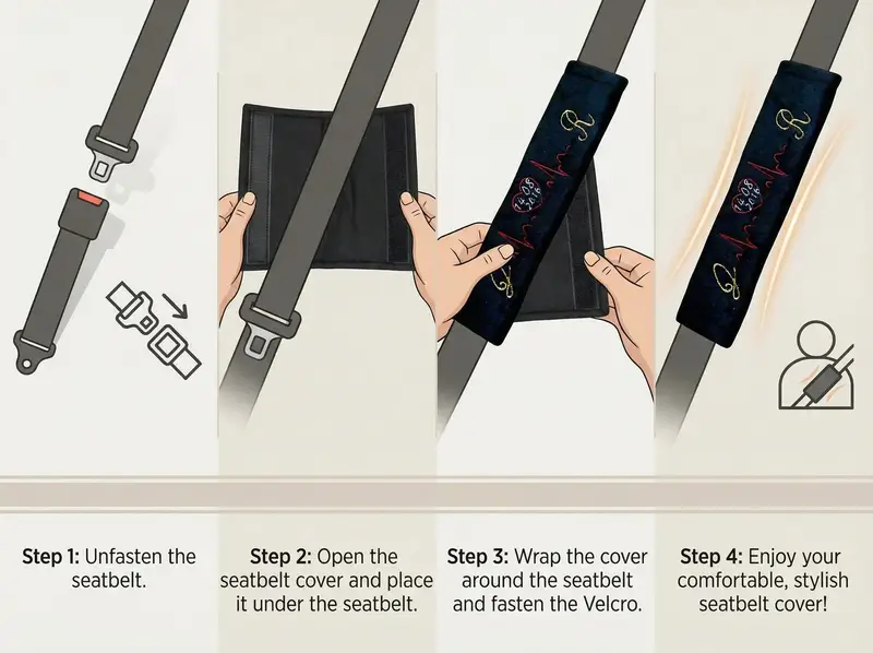 Personalised Heartbeat Seatbelt Covers: seatbelt cover insta