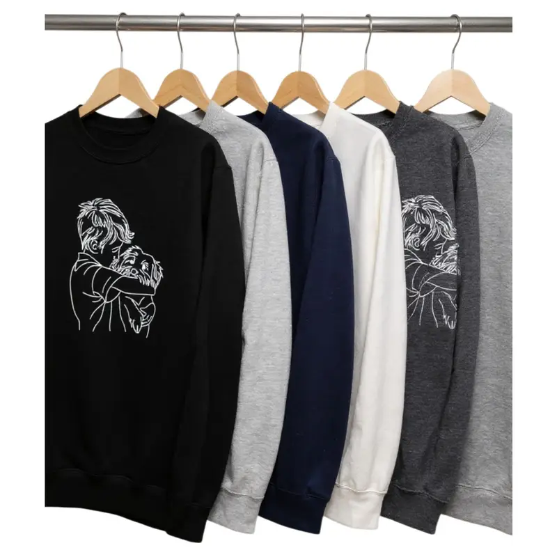 Personalised Boy Hugging Dog Sweatshirt, photo 6
