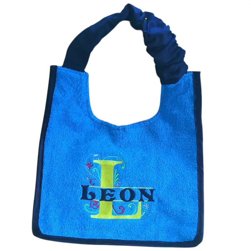 Personalised Dog Bib with Decorative Initial & Name: floral