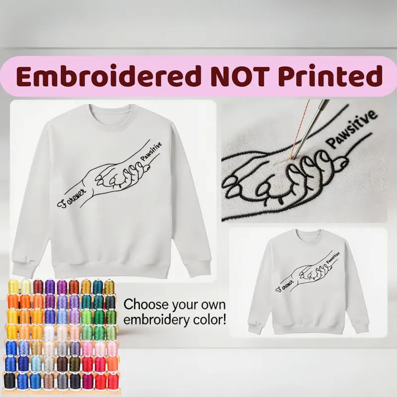 Forever Pawsitive Embroidered Sweatshirt, photo 5