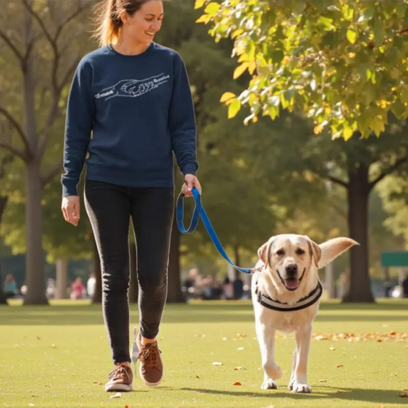 Forever Pawsitive Embroidered Sweatshirt: forever pawsitive navy