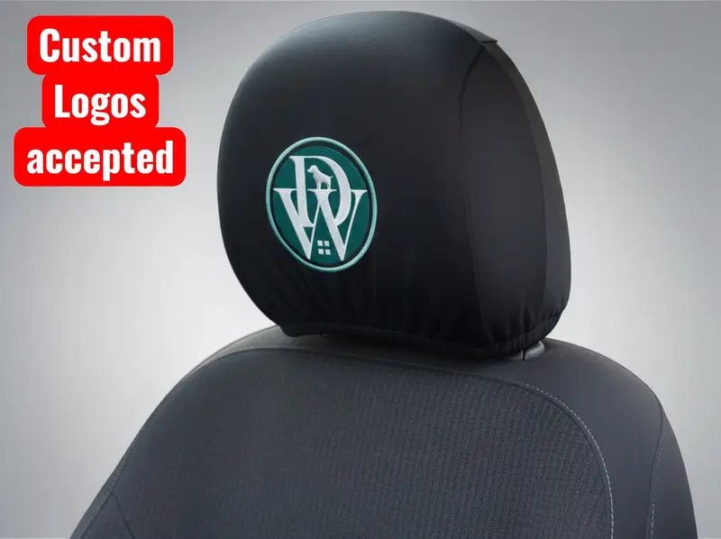 Personalised Car Headrest Covers Pair, photo 4