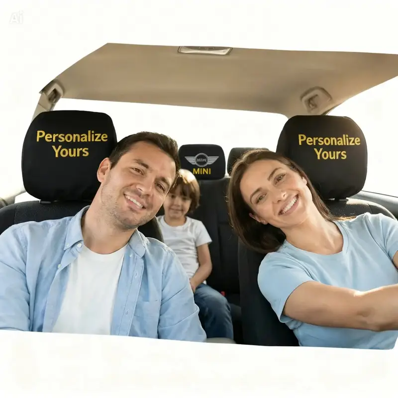 Max Power Embroidered headrest covers: headrest cover