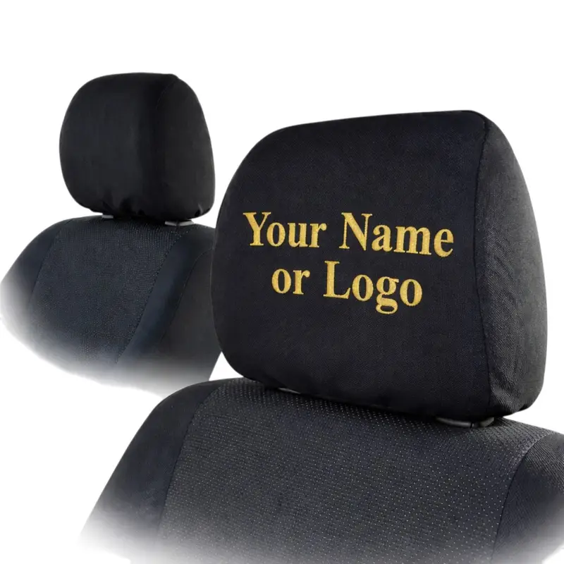 Personalised Car Headrest Covers Pair, photo 3