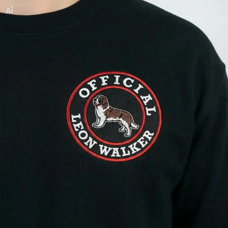 Saint Bernard Official Walker Sweatshirt: saint bernard close