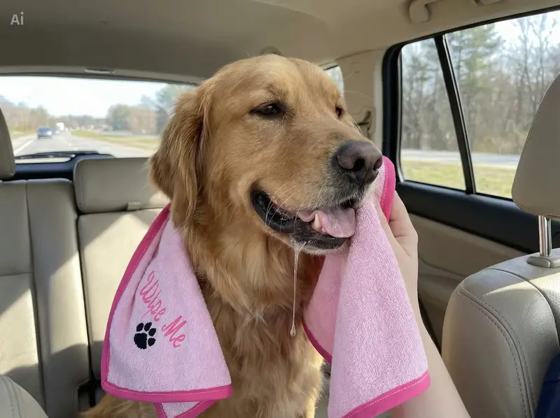 Personalised Dog Towel with Name: amazon pet towel ad3