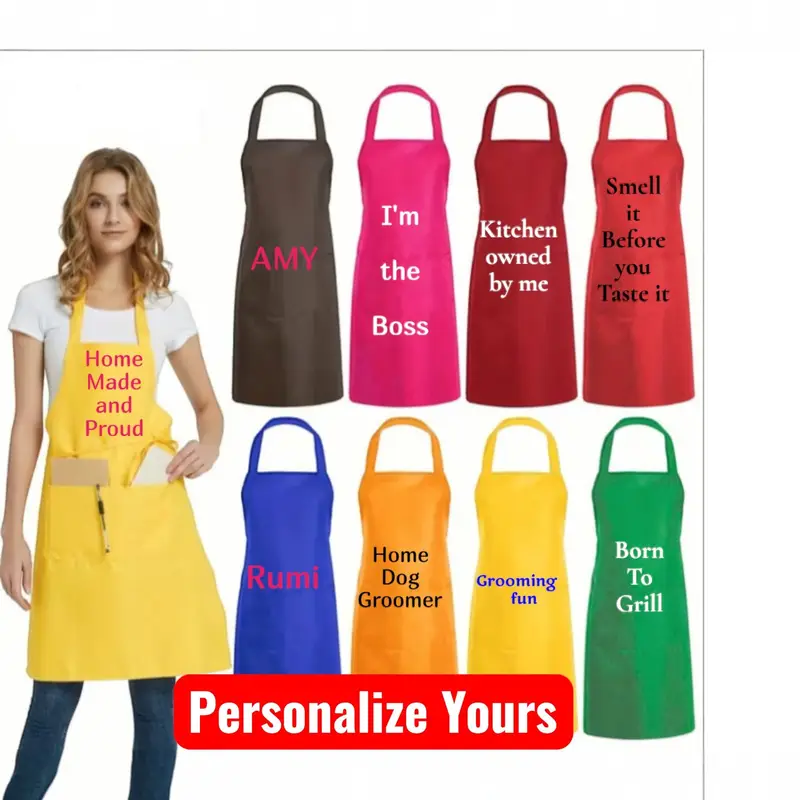 Custom Embroidered Colourful Aprons, photo 5