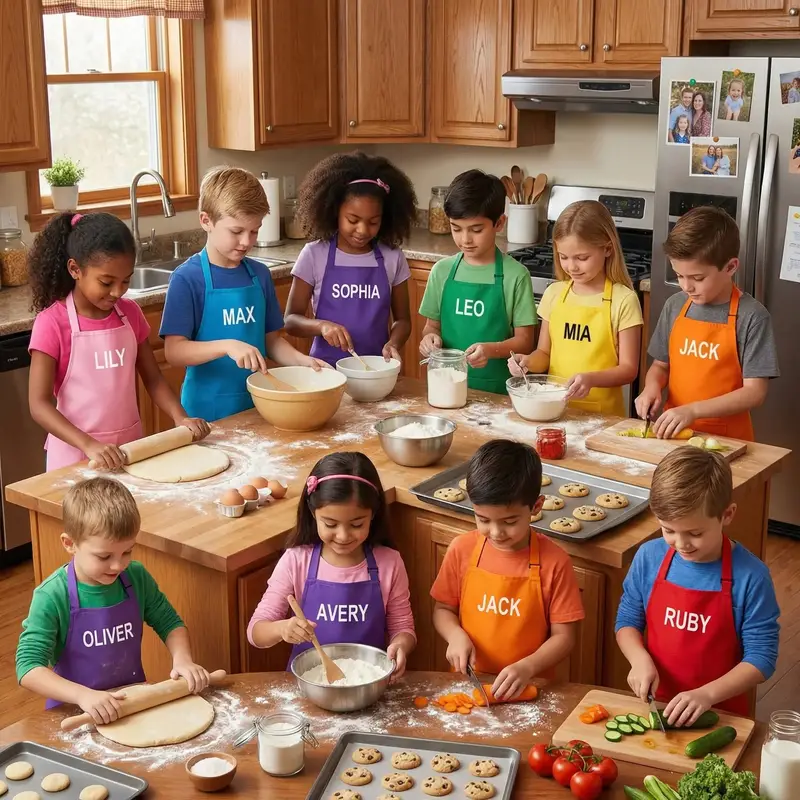 Kids Personalised Apron: custom apron designs3