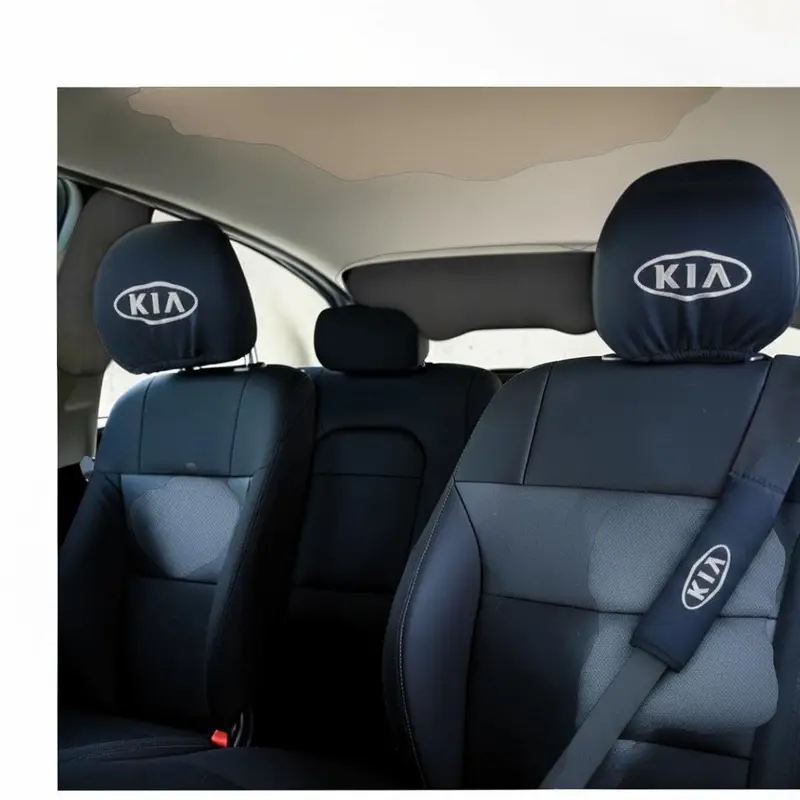 headrest and seatbelt set