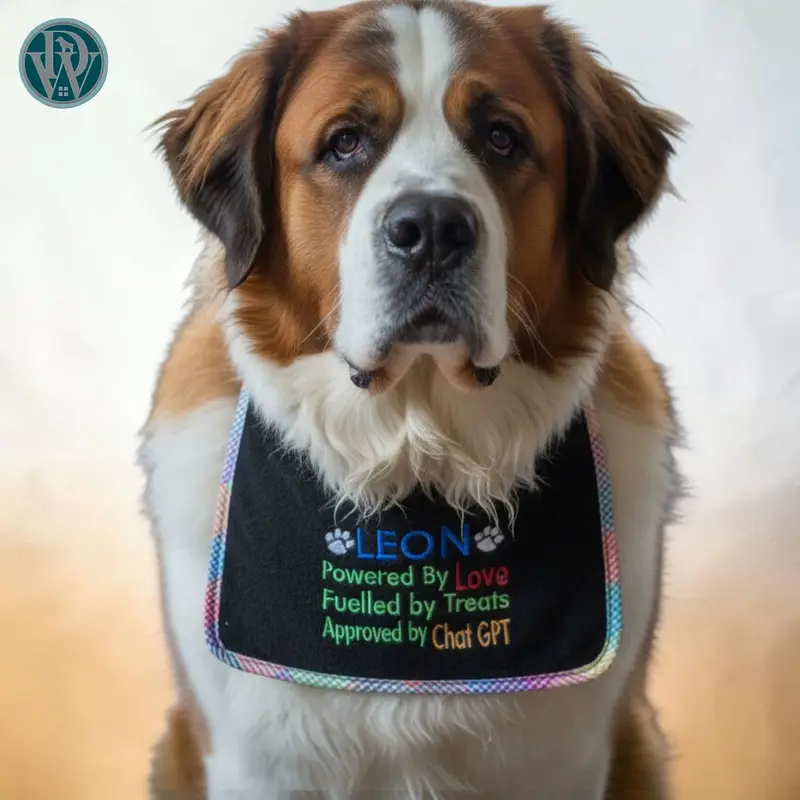 Personalised Dog Bib: chat gpt